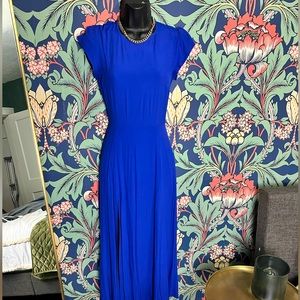 Blue midi-dress
